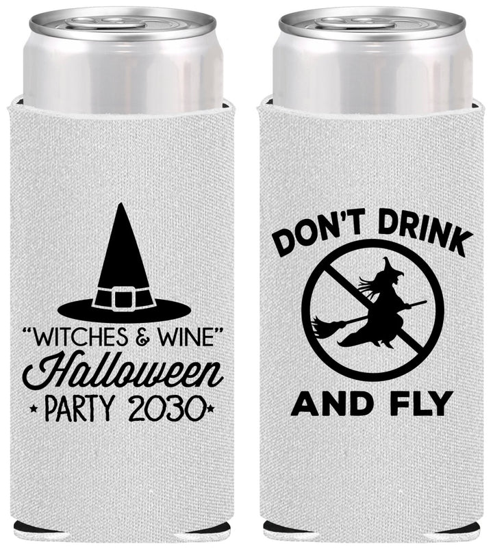 Personalized Halloween Slim Can Coolers - Witch | 250093