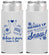 Personalized Wedding Slim Can Coolers - Christmas Snow | 268