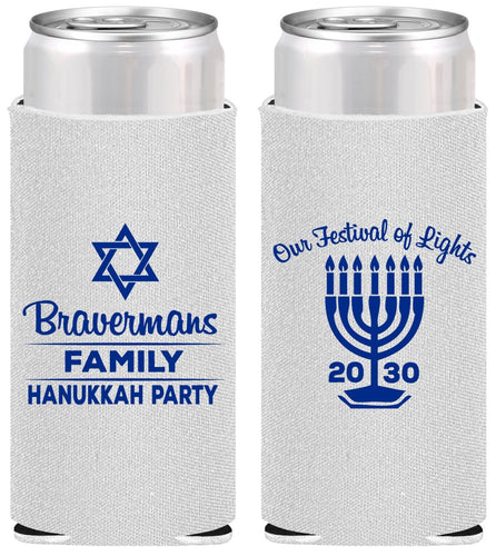 Personalized Hanukkah Slim Can Coolers - Festival Of Lights | 270005