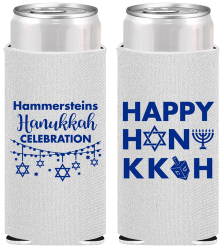 Personalized Hanukkah Slim Can Coolers - Jewish | 270009