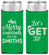 Personalized Christmas Slim Can Coolers - Lets Get Lit | 280001