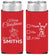 Personalized Christmas Slim Can Coolers - Naughty Or Nice | 280004