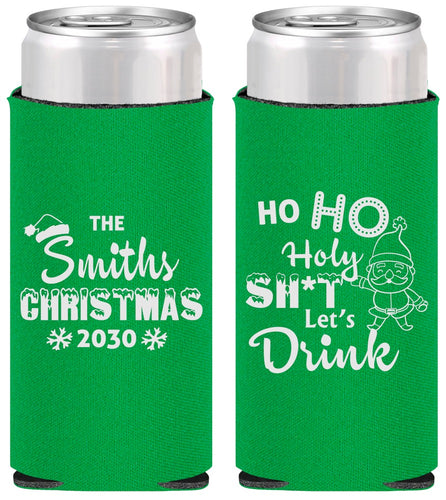 Personalized Christmas Slim Can Coolers - Elf | 280009