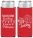 Personalized Christmas Slim Can Coolers - Eat Drink Be Jacky | 280016