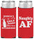 Personalized Christmas Slim Can Coolers - Eat Drink Be Ugly | 280024