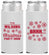 Personalized Christmas Slim Can Coolers - Snowflakes | 280042