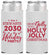 Personalized Christmas Slim Can Coolers - Holly Jolly | 280046