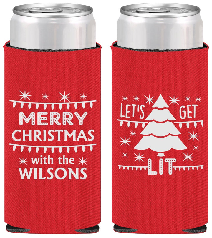 Personalized Christmas Slim Can Coolers - Nutcracker | 280052
