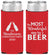 Personalized Christmas Slim Can Coolers - Wonderful Time For A Beer | 280064