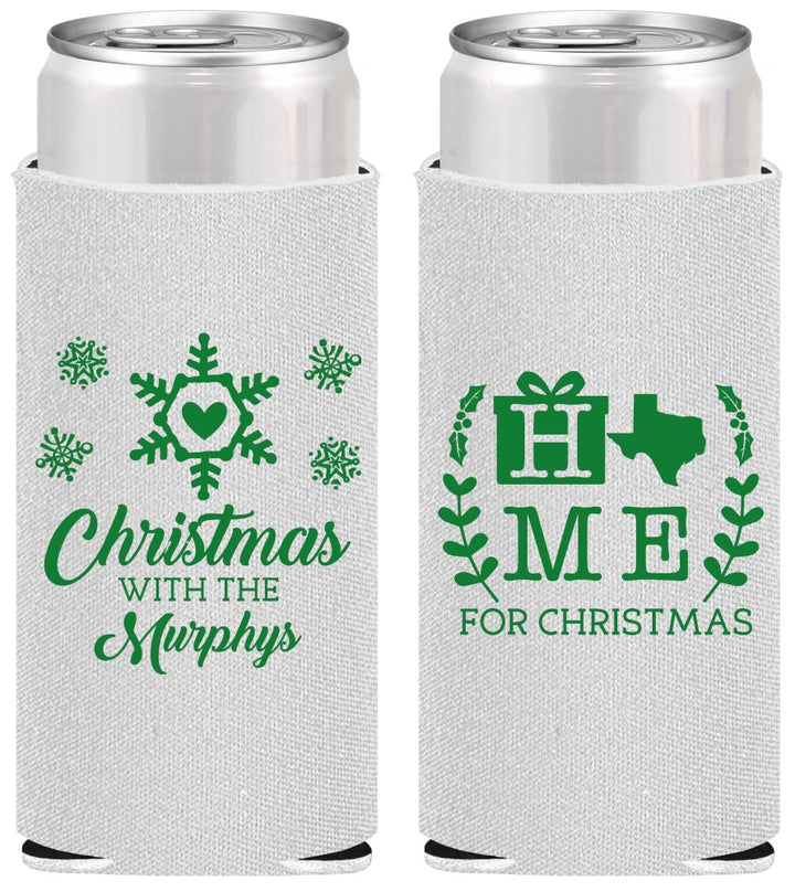 Personalized Christmas Slim Can Coolers - Texas | 280075