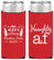 Personalized Christmas Slim Can Coolers - Naughty Af | 280084