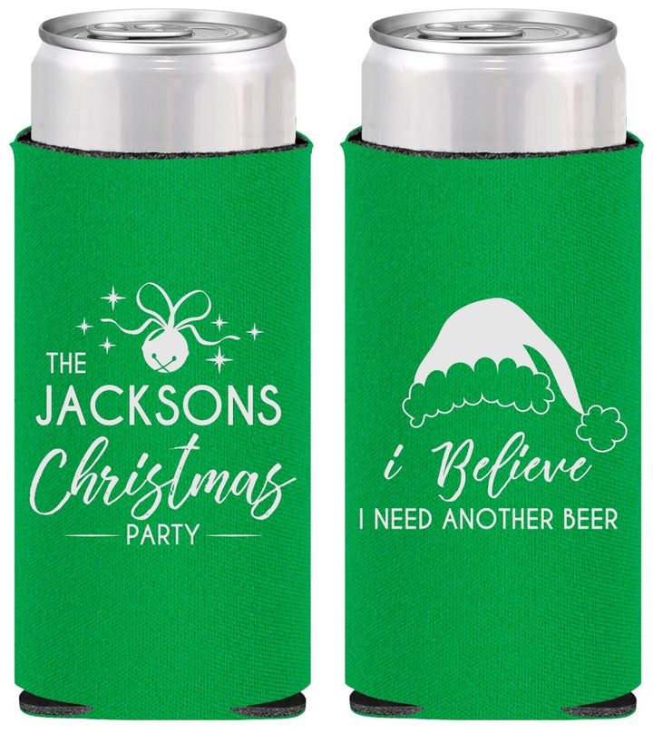 Personalized Christmas Slim Can Coolers - Santa Claus | 280085
