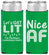Personalized Christmas Slim Can Coolers - Nice Af | 280093