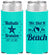 Personalized Wedding Slim Can Coolers - We Did It On The Beach | 287