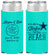 Personalized Wedding Slim Can Coolers - Started On The Beach | 298