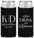 Personalized Rehearsal Dinner Slim Can Coolers - Eat Drink Rehearse | 30000