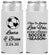Personalized Wedding Slim Can Coolers - Soccer | 307