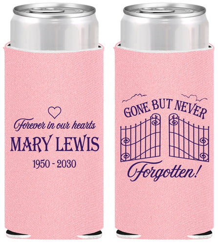 Personalized Memorial Slim Can Coolers - Gone But Never Forgotten | 310001