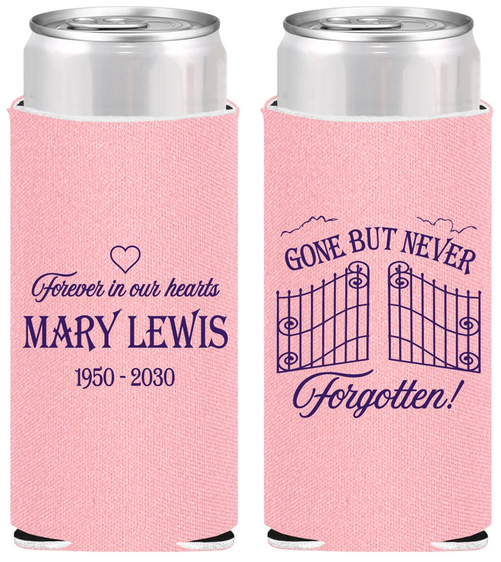 Personalized Memorial Slim Can Coolers - Gone But Never Forgotten | 310001