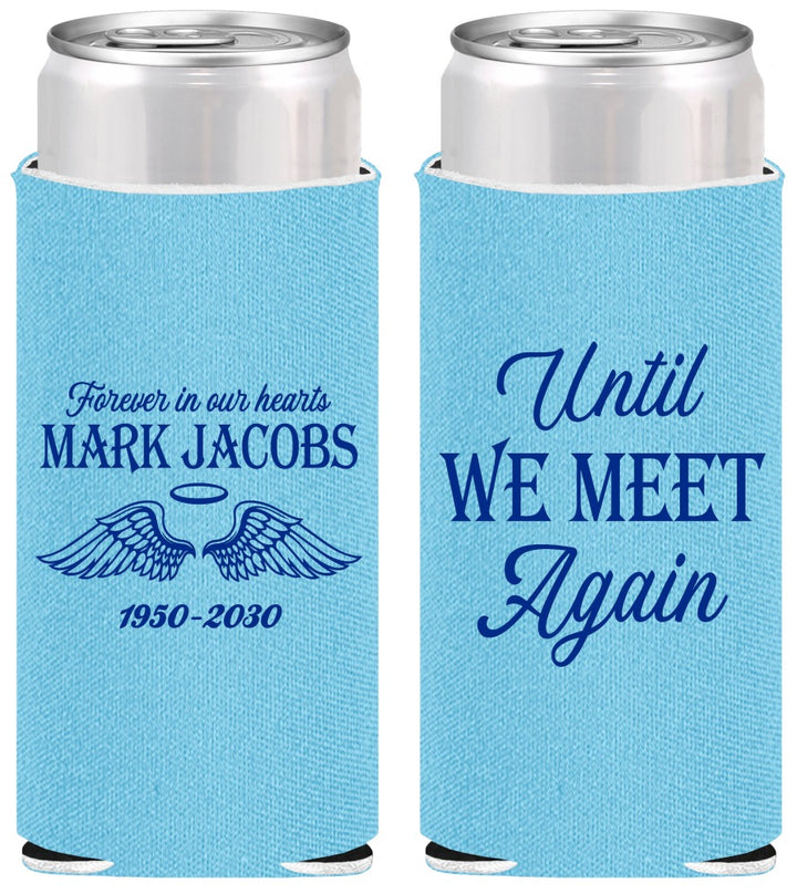 Personalized Memorial Slim Can Coolers - Until We Meet Again | 310002