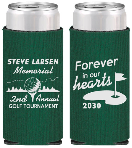 Personalized Memorial Slim Can Coolers - Forever In Our Hearts | 310006
