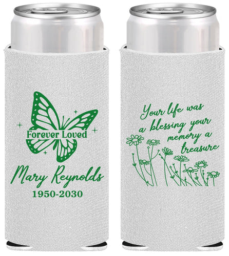 Personalized Memorial Slim Can Coolers - Forever Loved | 310013