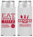 Personalized Wedding Slim Can Coolers - Eat Drink Be Married | 324