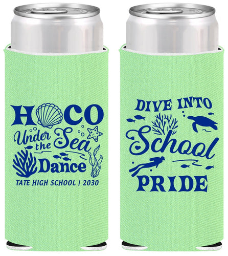 Personalized Homecoming Slim Can Coolers - Hoco Under The Sea | 330000