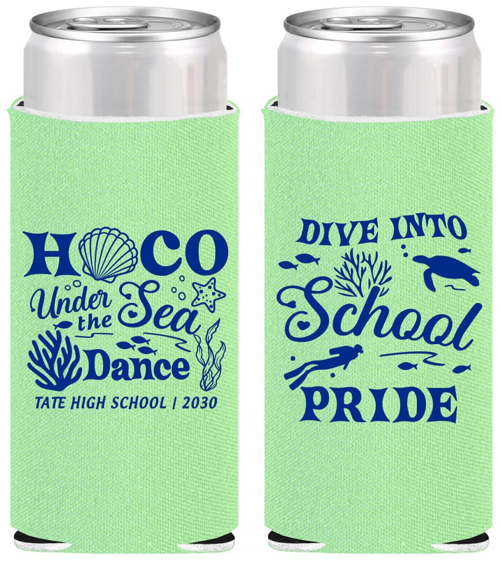 Personalized Homecoming Slim Can Coolers - Hoco Under The Sea | 330000