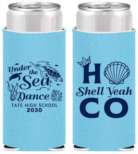Personalized Homecoming Slim Can Coolers - Hoco Under The Sea | 330003