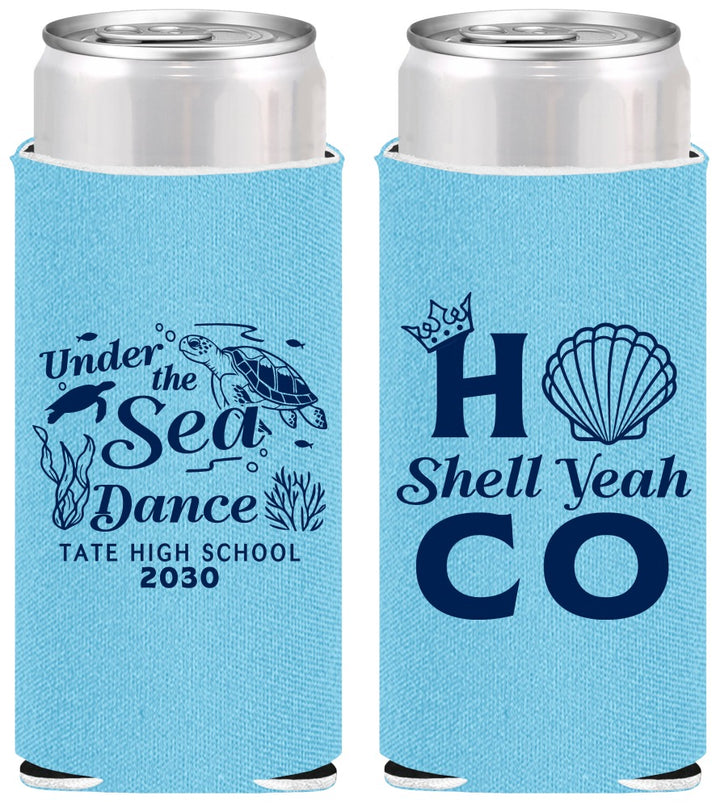 Personalized Homecoming Slim Can Coolers - Hoco Under The Sea | 330003