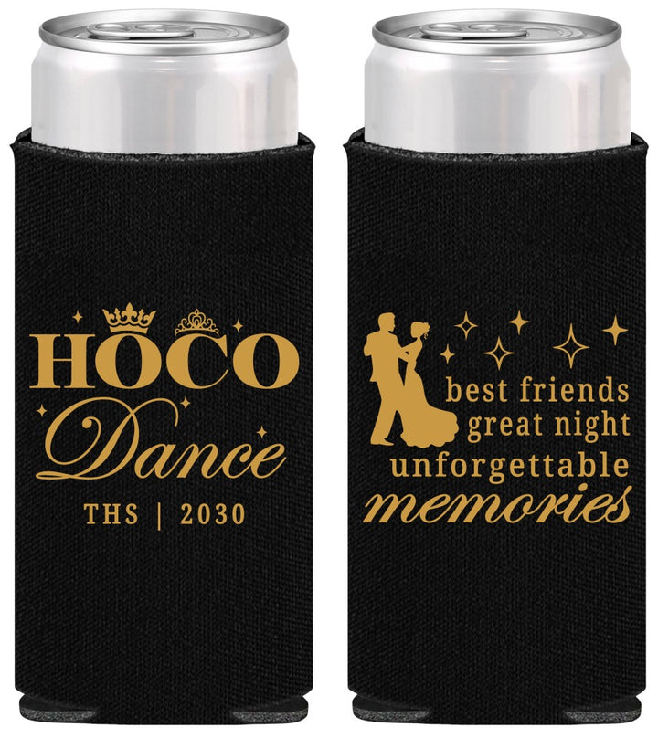 Personalized Homecoming Slim Can Coolers - Hoco Dance | 330007