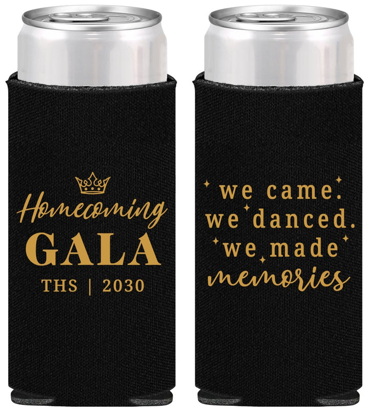 Personalized Homecoming Slim Can Coolers - Danced Made Memories | 330008