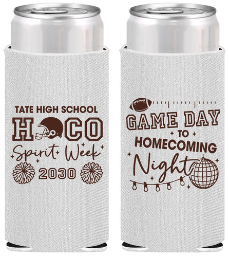 Personalized Homecoming Slim Can Coolers - Spirit Week | 330013