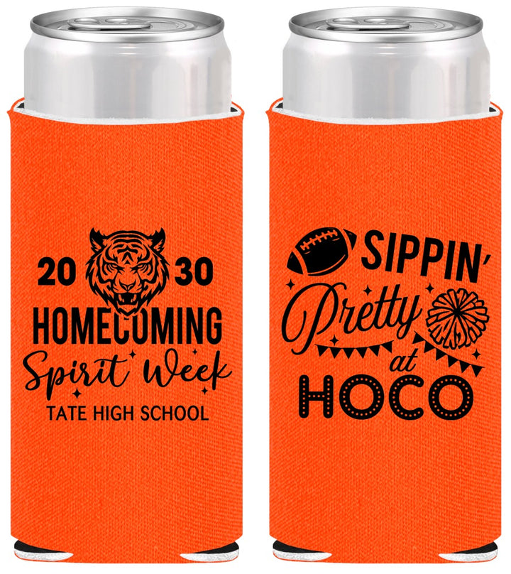 Personalized Homecoming Slim Can Coolers - Hoco Spirit Week | 330014