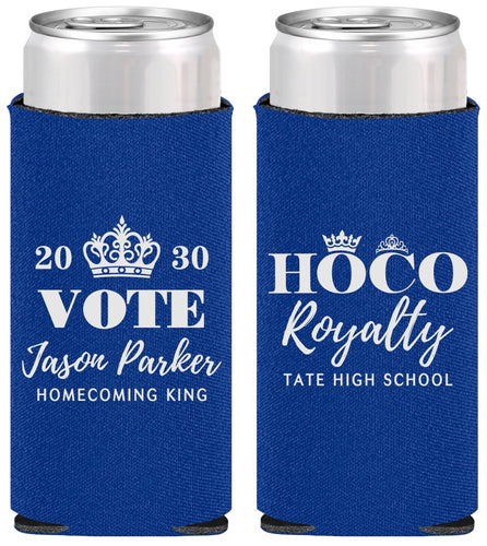 Personalized Homecoming Slim Can Coolers - Hoco King Vote | 330021