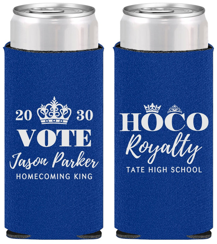 Personalized Homecoming Slim Can Coolers - Hoco King Vote | 330021