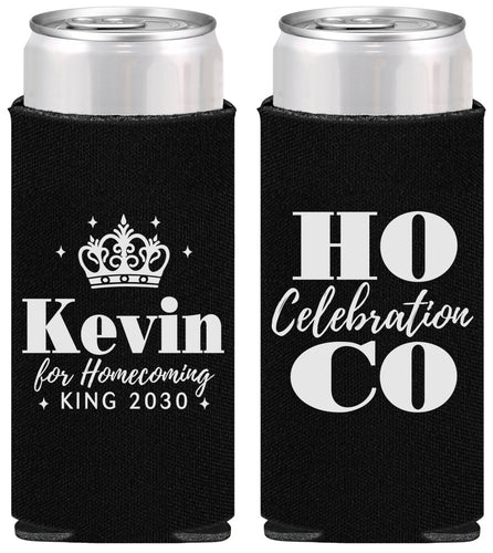 Personalized Homecoming Slim Can Coolers - Hoco King Vote | 330023