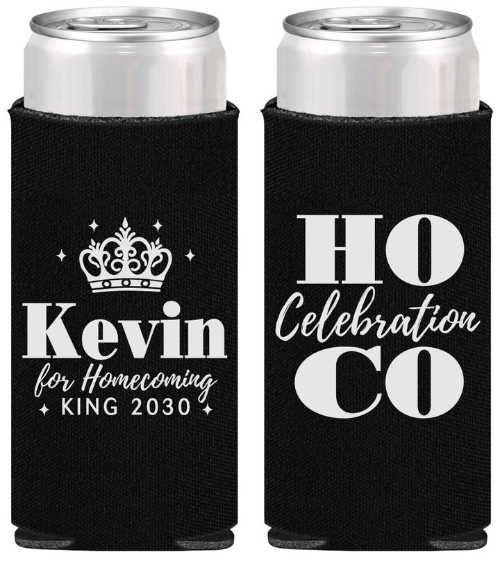 Personalized Homecoming Slim Can Coolers - Hoco King Vote | 330023