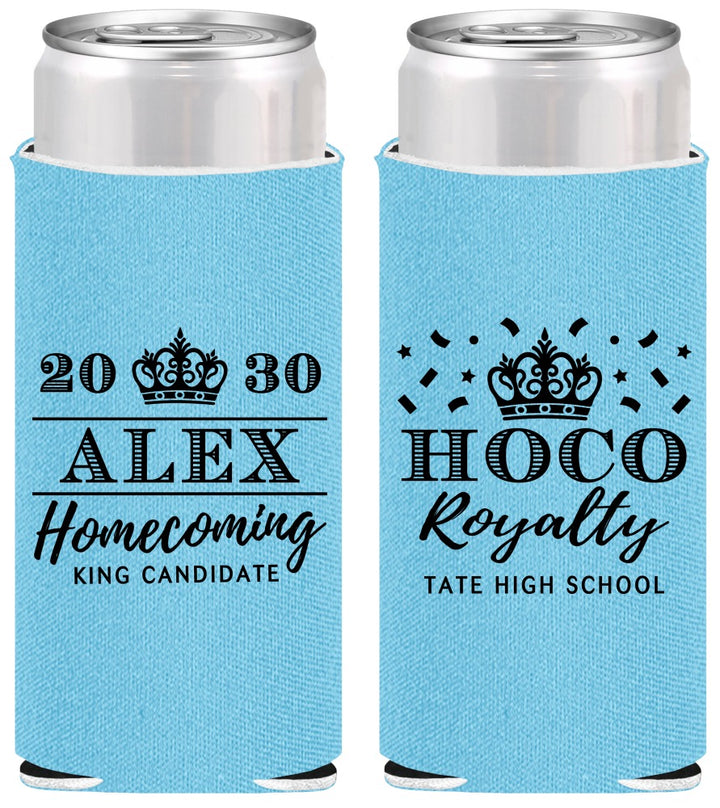 Personalized Homecoming Slim Can Coolers - Hoco King Vote | 330025