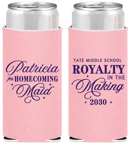 Personalized Homecoming Slim Can Coolers - Hoco Maid Vote | 330028