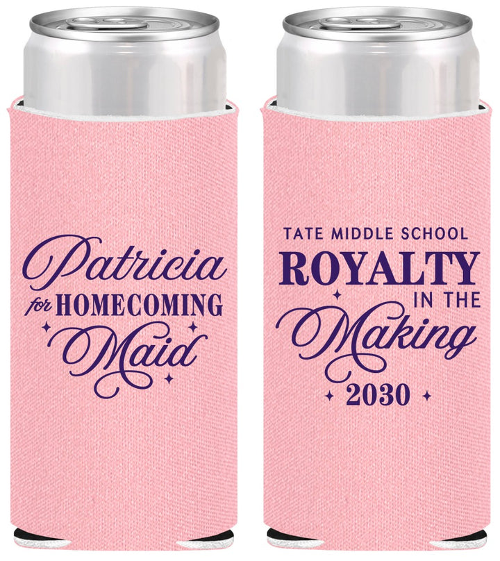 Personalized Homecoming Slim Can Coolers - Hoco Maid Vote | 330028
