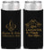 Personalized Wedding Slim Can Coolers - Love Laughter Happily | 338