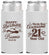 Personalized 21st Birthday Slim Can Coolers - Cowgirl | 340013