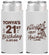 Personalized 21st Birthday Slim Can Coolers - Party Like An Animal Giraffe | 340022