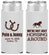 Personalized Wedding Slim Can Coolers - Horseshoe | 341