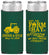 Personalized Wedding Slim Can Coolers - Left The Farm Tractor | 351
