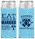 Personalized Wedding Slim Can Coolers - Eat Drink Be Married | 367