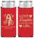 Personalized Wedding Slim Can Coolers - Love Laughter Happily | 376