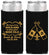 Personalized Wedding Slim Can Coolers - Fleur De Lis | 378